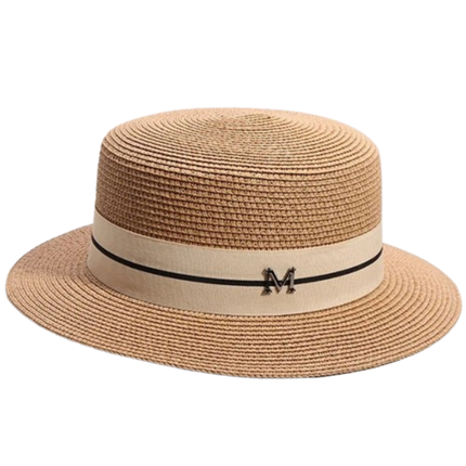 Chapeau de paille tissé - Khaki - M (56 - 58cm) | La boutique du chapeau