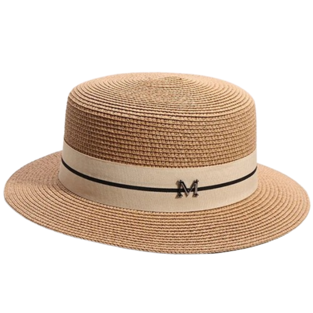 Chapeau de paille tissé - Khaki - M (56 - 58cm) | La boutique du chapeau