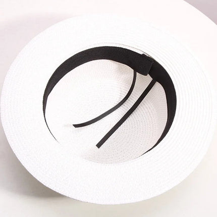 Chapeau de paille tissé - Beige - M (56 - 58cm) | La boutique du chapeau