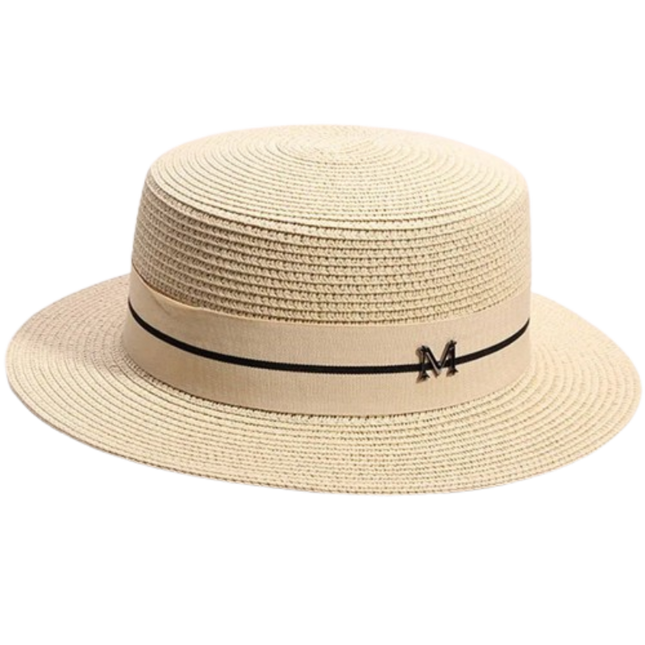 Chapeau de paille tissé - Beige - M (56 - 58cm) | La boutique du chapeau