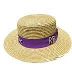 Beige / violet / M (56-58cm)