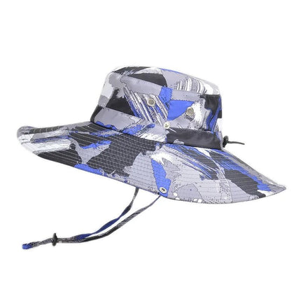 Chapeau de pêche en coton - Bleu - M (56 - 58cm) | La boutique du chapeau