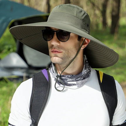 Chapeau de pêche en toile durable - Vert - Ajustable (du 54 au 59) | La boutique du chapeau