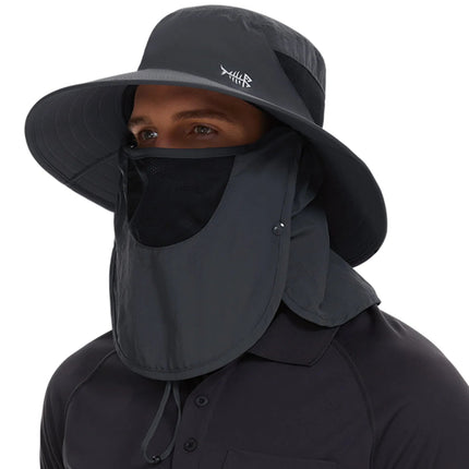 Chapeau de pêche femme imperméable - Gris foncé - Ajustable (du 54 au 59) | La boutique du chapeau