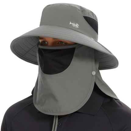Chapeau de pêche femme imperméable - Gris clair - Ajustable (du 54 au 59) | La boutique du chapeau