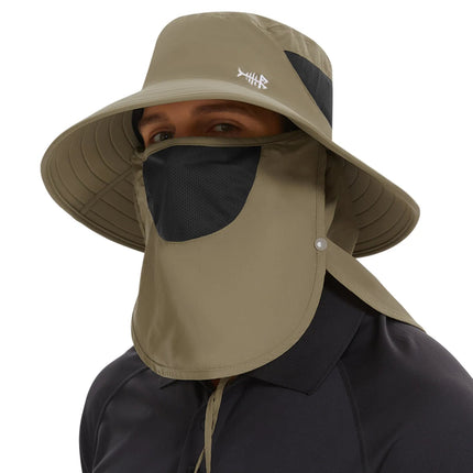 Chapeau de pêche femme imperméable - Kaki - Ajustable (du 54 au 59) | La boutique du chapeau