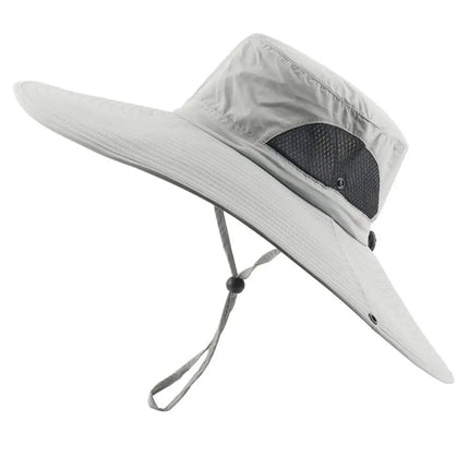 Chapeau de pêche homme grande taille - Gris clair - L (58 - 59cm) | La boutique du chapeau