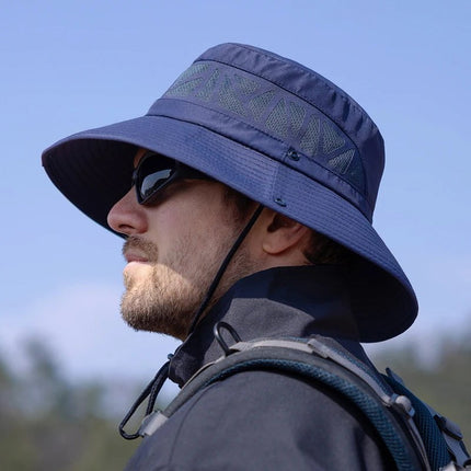 Chapeau de pêche imperméable - Bleu marine - M (56 - 58cm) | La boutique du chapeau