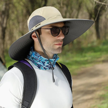Chapeau de pêche pour voyages - Kaki - Ajustable (du 54 au 59) | La boutique du chapeau