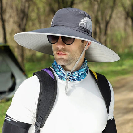 Chapeau de pêche pour voyages - Gris foncé - Ajustable (du 54 au 59) | La boutique du chapeau