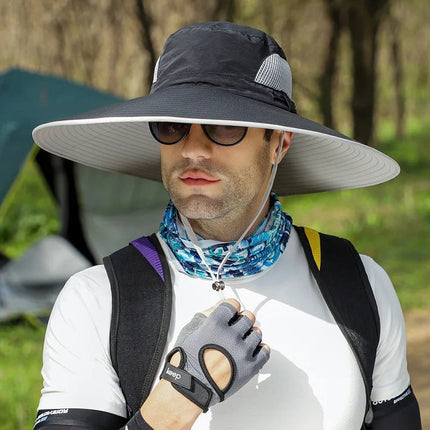 Chapeau de pêche pour voyages - Noir - Ajustable (du 54 au 59) | La boutique du chapeau