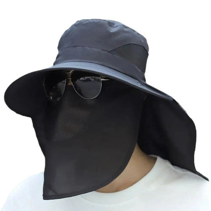 Chapeau de pêche UV - Noir - M (56 - 58cm) | La boutique du chapeau