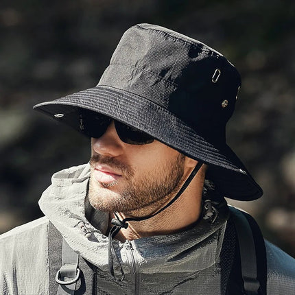 Chapeau de pêcheur - Noir - L (58 - 59cm) | La boutique du chapeau