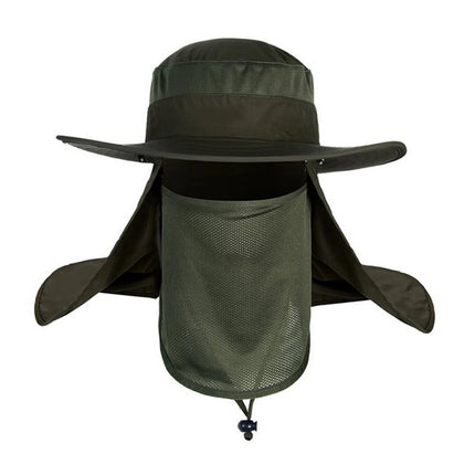 Chapeau de pêcheur homme en coton - Vert - Ajustable (du 54 au 59) | La boutique du chapeau