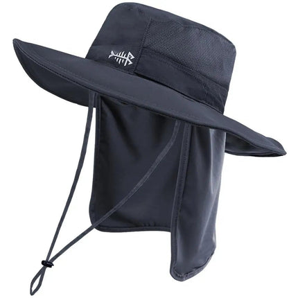 Chapeau de pêcheur homme en nylon - Gris foncé - M (56 - 58cm) | La boutique du chapeau