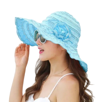 Chapeau de plage - Bleu ciel - M (56 - 58cm) | La boutique du chapeau