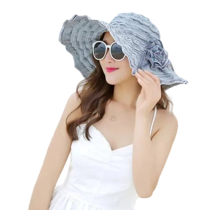 Chapeau de plage - Gris - M (56 - 58cm) | La boutique du chapeau
