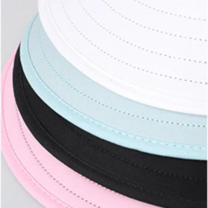 Chapeau de plage à large bord - Blanc/noir - Ajustable (du 54 au 59) | La boutique du chapeau