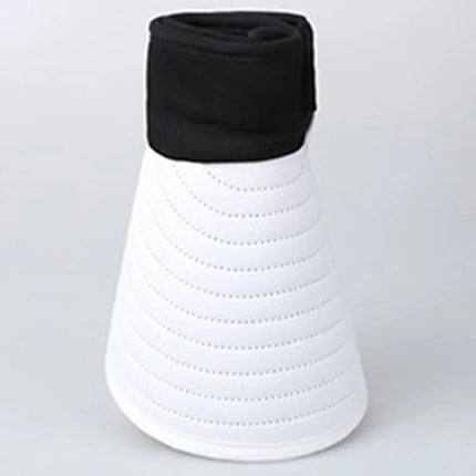 Chapeau de plage à large bord - Blanc/noir - Ajustable (du 54 au 59) | La boutique du chapeau