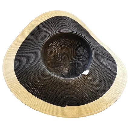 Chapeau de plage Anti - UV - Noir - M (56 - 58cm) | La boutique du chapeau