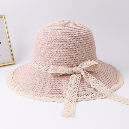 Chapeau de plage en paille - Rose 2 - M (56 - 58cm) | La boutique du chapeau