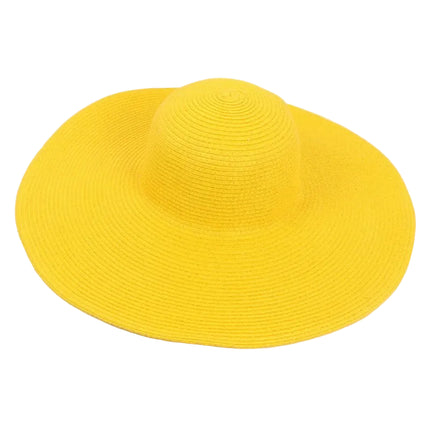Chapeau de plage femme - Jaune - M (56 - 58cm) | La boutique du chapeau