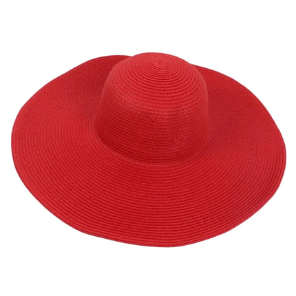 Chapeau de plage femme - Rouge - M (56 - 58cm) | La boutique du chapeau