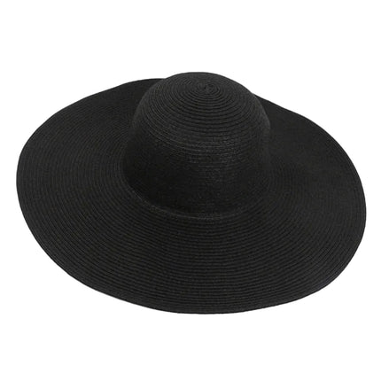 Chapeau de plage femme - Noir - M (56 - 58cm) | La boutique du chapeau