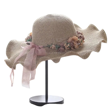 Chapeau de plage ondulé - Kaki - M (56 - 58cm) | La boutique du chapeau