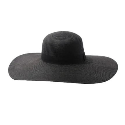 Chapeau de plage pliable - Noir - M (56 - 58cm) | La boutique du chapeau