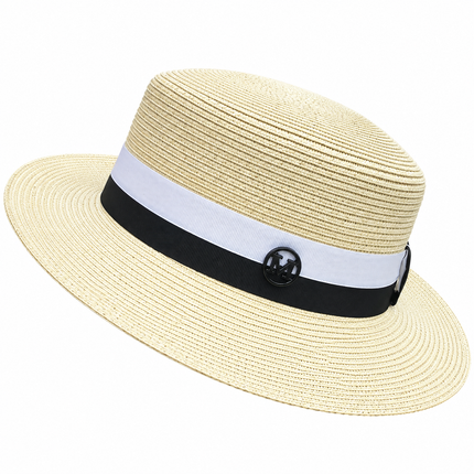 Chapeau de plage pour femme - Beige - M (56 - 58cm) | La boutique du chapeau