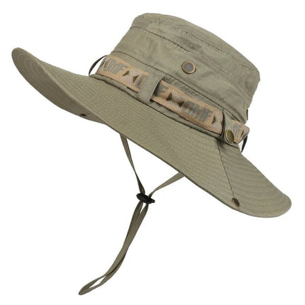 Chapeau de randonnée à large bord - Taupe - Ajustable (du 54 au 59) | La boutique du chapeau