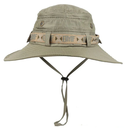 Chapeau de randonnée à large bord - Gris clair - Ajustable (du 54 au 59) | La boutique du chapeau