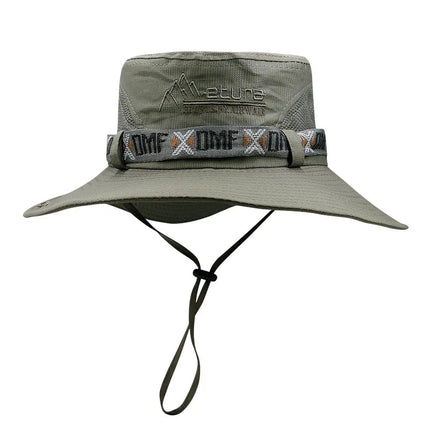 Chapeau de randonnée à large bord - Gris foncé - Ajustable (du 54 au 59) | La boutique du chapeau