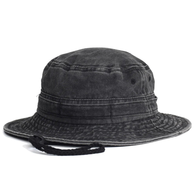 Chapeau de randonnée en coton - Noir - M (56 - 58cm) | La boutique du chapeau