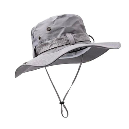 Chapeau de randonnée été - Gris - M (56 - 58cm) | La boutique du chapeau