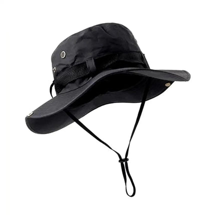 Chapeau de randonnée été - Noir - M (56 - 58cm) | La boutique du chapeau