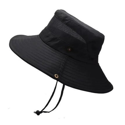Chapeau de randonnée pliable - Noir - M (56 - 58cm) | La boutique du chapeau