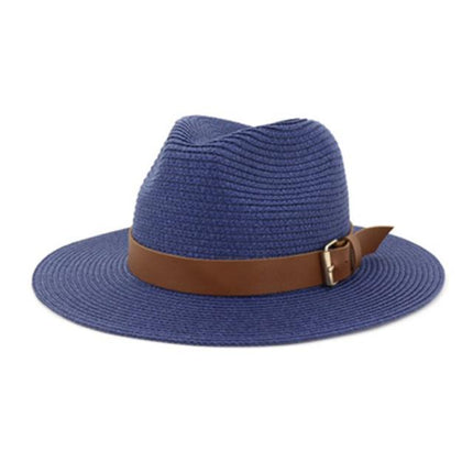 Chapeau de soleil à grand bord - Marine 7.5cm - M (56 - 58cm) | La boutique du chapeau