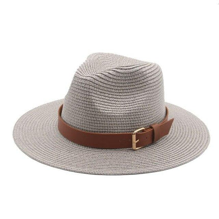 Chapeau de soleil à grand bord - Gris 7.5cm - M (56 - 58cm) | La boutique du chapeau