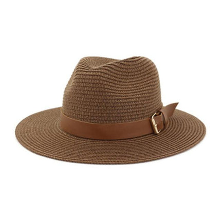 Chapeau de soleil à grand bord - Café 7.5cm - M (56 - 58cm) | La boutique du chapeau