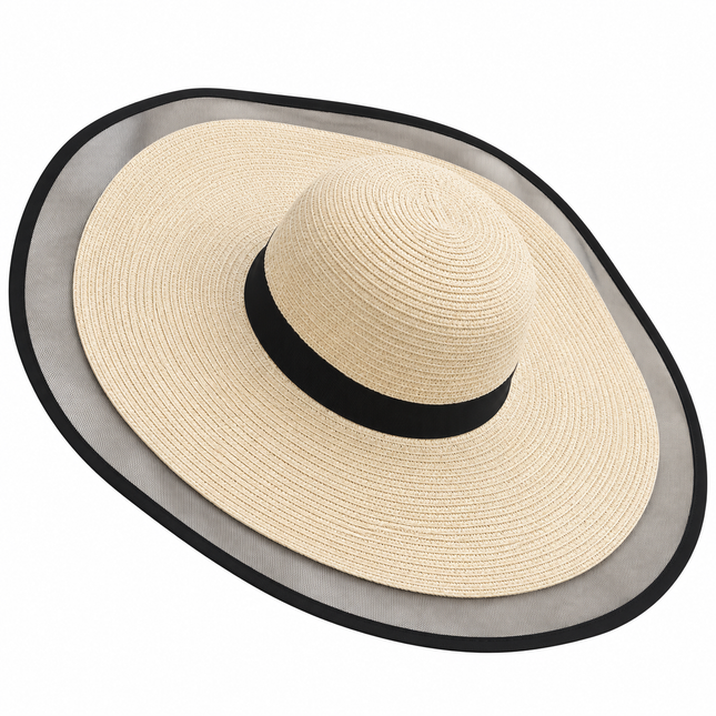 Chapeau de soleil à large bord - Beige - M (56 - 58cm) | La boutique du chapeau