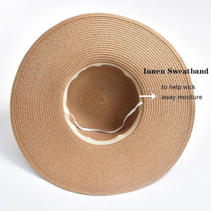 Chapeau de soleil à large bord - Beige - M (56 - 58cm) | La boutique du chapeau