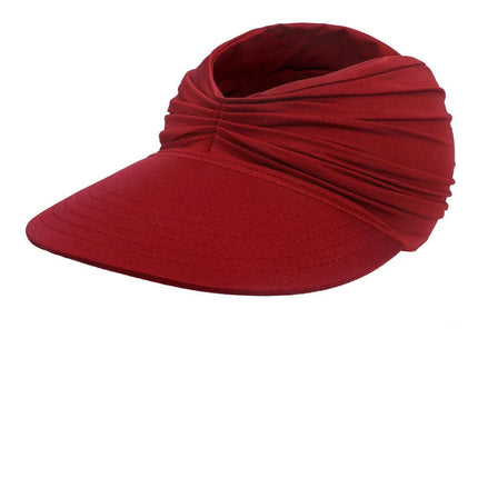 Chapeau de soleil à visière pour femmes - Bordeaux - M (56 - 58cm) | La boutique du chapeau