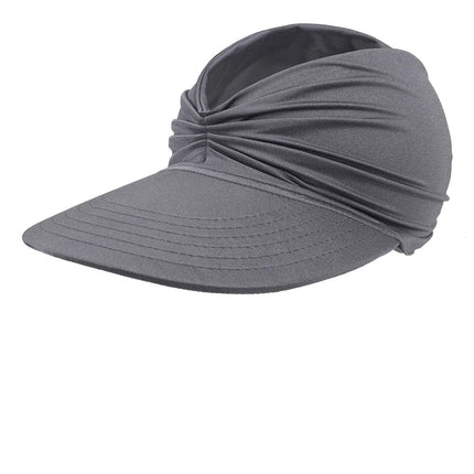 Chapeau de soleil à visière pour femmes - Gris foncè - M (56 - 58cm) | La boutique du chapeau