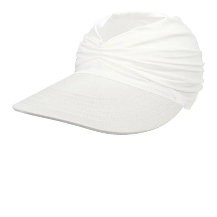Chapeau de soleil à visière pour femmes - Blanc - M (56 - 58cm) | La boutique du chapeau