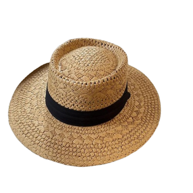 Chapeau de soleil ajouré - Kaki/noir - M (56 - 58cm) | La boutique du chapeau