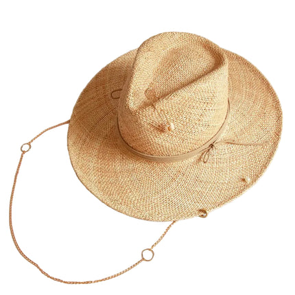 Chapeau de soleil d'été en raphia - Beige - M (56 - 58cm) | La boutique du chapeau