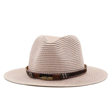 Chapeau de soleil en paille - Rose - XS (52 - 53cm) | La boutique du chapeau
