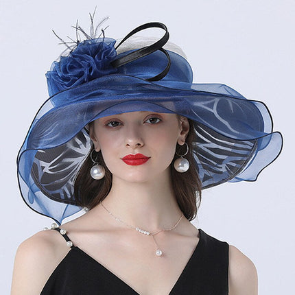 Chapeau de soleil, fascinateur - Noir - M (56 - 58cm) | La boutique du chapeau